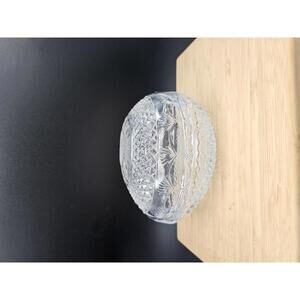 Vintage Avon Lead Crystal Egg Trinket Box Fostoria Glass